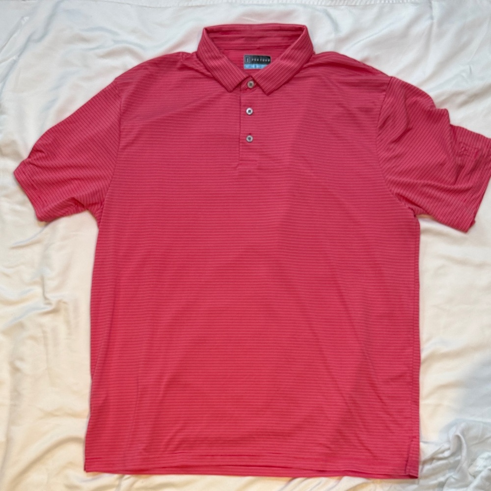 PGA Tour Men’s Red Polo Golf Shirt